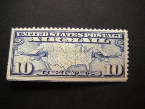 Scott C7-C9, 10 - 20c Two Mail planes and US Map, MLH Airmail Singles, CV $11+