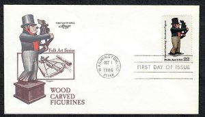 2242 Folk Art Unaddressed Artmaster FDC