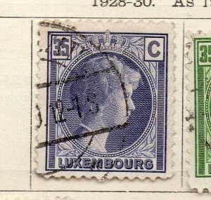 Luxemburg 1928-30 Early Issue Fine Used 35c. NW-191836