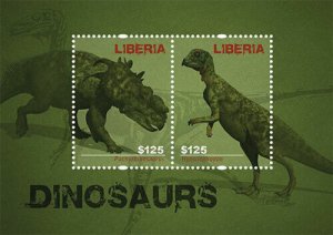 Liberia - 2012 - DINOSAURS - Souvenir Sheet - Stamp - MNH