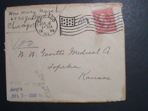 ​UNITED STATES-1894 SC#249 129 YEARS OLD-WASHINGTON COVER-FANCY CANCEL VF RARE