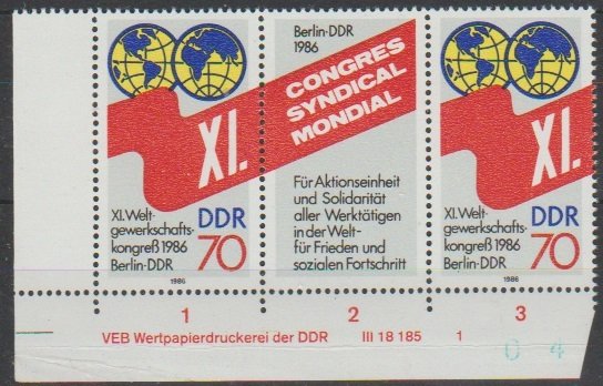 Mi:  w689 DV    mnh  1986  Cat €   30.00