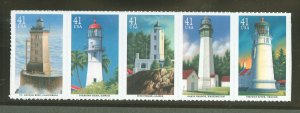 United States #4150a/4146-50 Mint (NH) Multiple (Lighthouses)