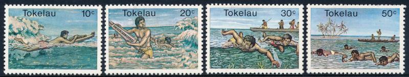 Tokelau Islands 1980 Water Sports Set of 4 SG73-76 MH