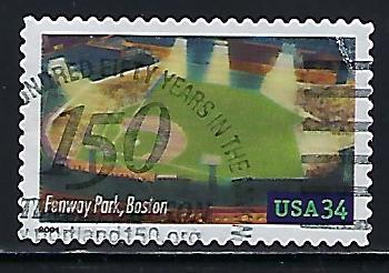 Catalog #3516 Stamp Used Fenway Park Boston Baseball MLB American League