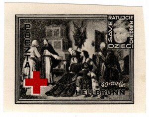 (I.B) Poland Cinderella : Polish Red Cross Fund 40+110gr