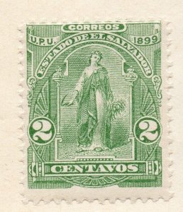 Salvador 1899 Early Issue Fine Mint Hinged 2c. 126282