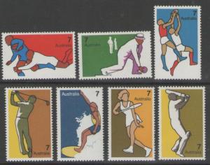 AUSTRALIA SG569/75 1974 NON OLYMPIC SPORT MNH