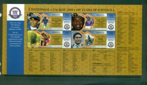 Ghana  #2460 (2005 FIFA soccer sheet of 4) VFMNH CV $7.25