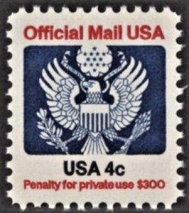 US O128 MNH VF 4 Cent Official Mail