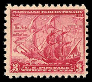 US Sc 736 F-VF/MNH - 1934 3¢ Maryland Tercentenary