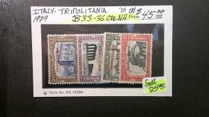 Italy-Tripolitania 1929 Scott# B33-B36 complete MNH VF-XF Semi-Postals