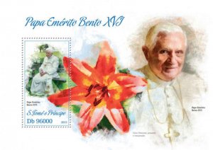 St Thomas - Pope Benedict XVI - Stamp Souvenir - ST13305b