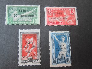 Syria 1924 Sc 166-69 ( a few gum thin) set MH