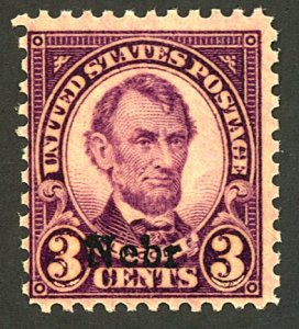 U.S. #672 MINT OG NH 