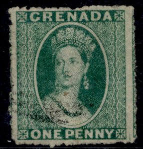 GRENADA QV SG4, 1d green, FINE USED. Cat £17.