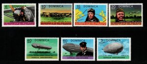 DOMINICA SG604/10 1978 AVIATION ANNIVERSARIES MNH