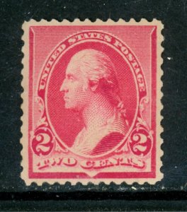 SCOTT 220 1890 2 CENT WASHINGTON REGULAR ISSUE MNH OG VF CAT $70!