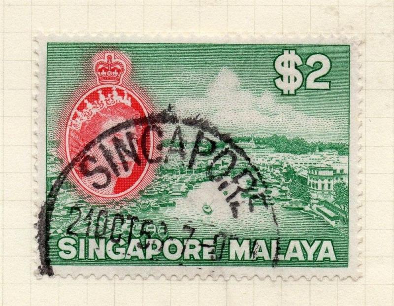 Singapore Malaya 1955 Early Issue Fine Used $2. 283996