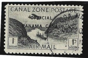 Canal Zone Scott #CO7 Postally Used $1 Official Air Unlisted Cancel