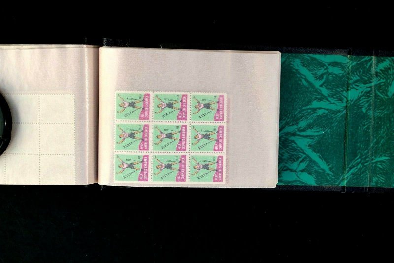 US STAMP COLLECTION CHRISTMAS SEAL + Others 100 DIFFERENT BLOCKS (635 Stamps)