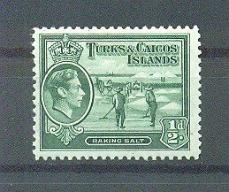 Turks & Caicos Islands sc# 79 mh cat value $2.40