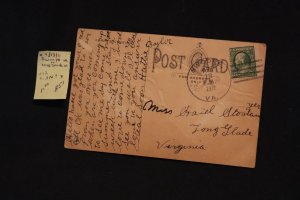 Scott US 331a on pc Swoope VA to Long Glade VA (#851)