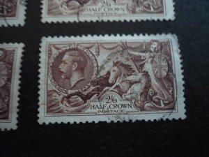 Stamps - Great Britain - Scott# 222 - Used Stamps - 4 Examples