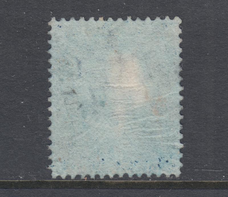 Great Britain Sc 30 used. 1869 2p blue Queen Victoria, Plate 15, letters O-J