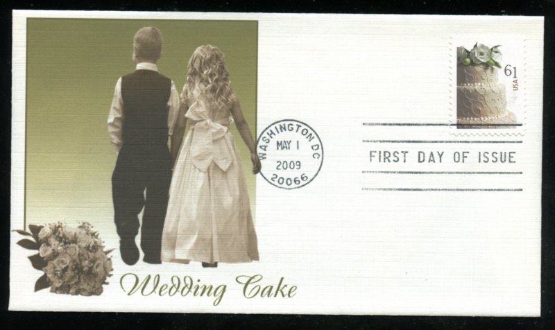 US 4398 Weddings - 61 cent Cake UA Fleetwood cachet FDC