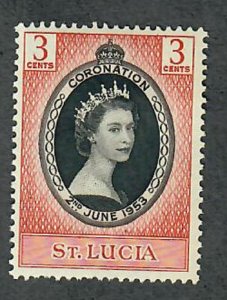 St. Lucia #156 Mint Hinged single