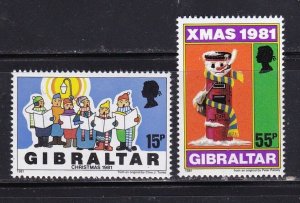 Gibraltar stamps #414 & 415, MNH, CV $1.40