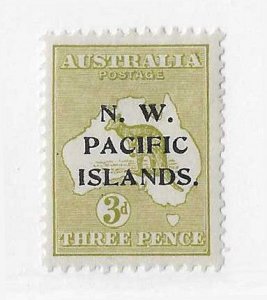 North West Pacific Islands Sc #31  3p olive green OG FVF