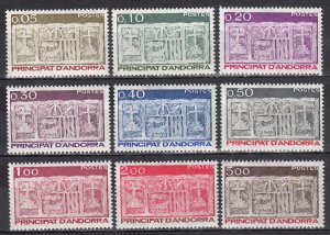 andorra--french  scott no 310-18  mh