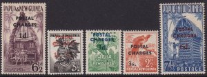 Sc# J1 / J5 Papua New Guinea 1960 complete postage dues set MNH CV $74.75