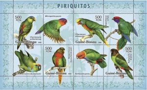 Guinea - Bissau 2007 - Parrots 4v Y&T 2390-2393, Michel 3594-3597