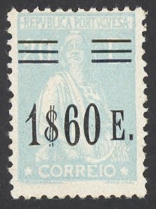 Portugal Sc# 489 MH 1928-1929 1.60e on 20e overprint Ceres