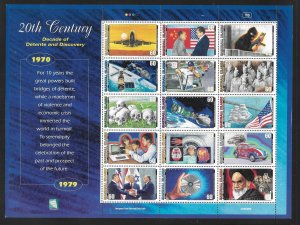 Marshall Islands 723 Events of the 20th Century m/s 2022 Scott c.v. $18