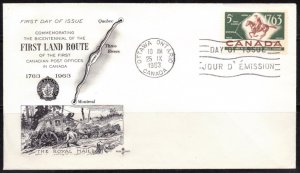 F2171   CANADA   FDC # 413         First Land Route