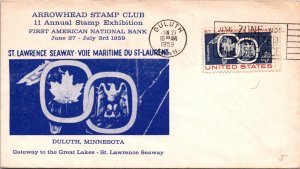 1959 - 11th Annual Stamp Exhibition - Duluth, Minn - F66638