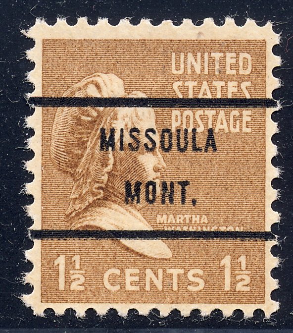 Missoula MT, 805-71 Bureau Precancel, 1½¢ M. Washington