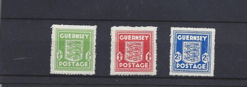 Guernsey, N1-N3, German Occupation Singles,**LH**