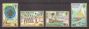 GILBERT ISLANDS - 1976 GOLDEN JUBILEE OF SCOUTING / SCOUTS - 4V - MINT NH