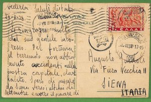 ad0894 - GREECE - Postal History -  POSTCARD to ITALY 1938