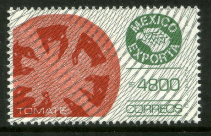 MEXICO Exporta 1768 $4800P Tomatoes w/Burelage Paper 13 MNH. VF.