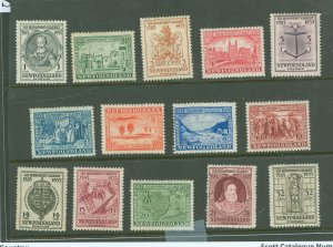 Newfoundland #212-225 Unused Single (Complete Set)