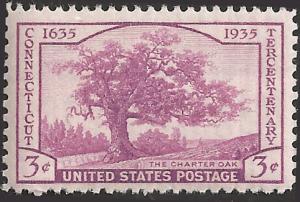 # 772 MINT NEVER HINGED CONNECTICUT TERCENTENARY