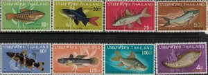 Thailand 1968 SC 501-508 Mint Fish Set 