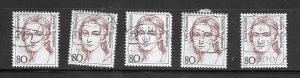 Germany #1483 Lot of 5 Used stamps (my16) Collection / Lot