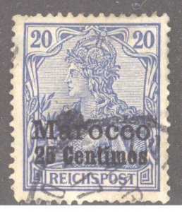 Germany - Offices in Morocco, Scott #10, Used